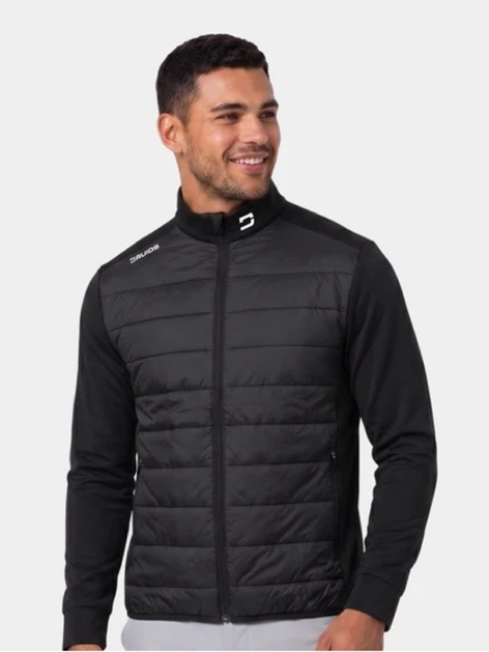 Druids Golf size Large Mens CLIMA JACKET 3.0 - BLACK